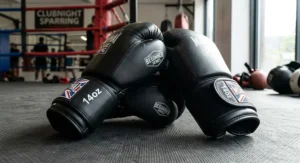 Muay Thai gloves for beginners in 14oz weight, suitable for British club sparring sessions.