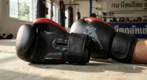 Muay Thai gloves for beginners featuring a breathable mesh palm to keep hands cool and dry during intense training.