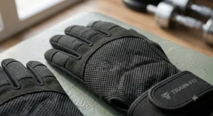Close-up of breathable mesh panel on full finger workout gloves for men under £15