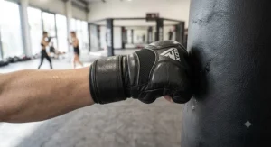 Thickly padded grappling gloves ideal for a high-intensity heavy bag workout and hybrid training.