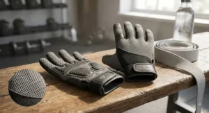 Lightweight breathable women's gym gloves under £15 featuring moisture-wicking mesh fabric.