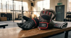 Full palm protection workout gloves with built-in wrist support wraps under £20