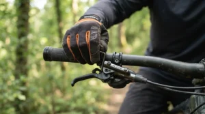 Full-finger coverage provided by the best MTB gloves for downhill against stinging moorland gorse.